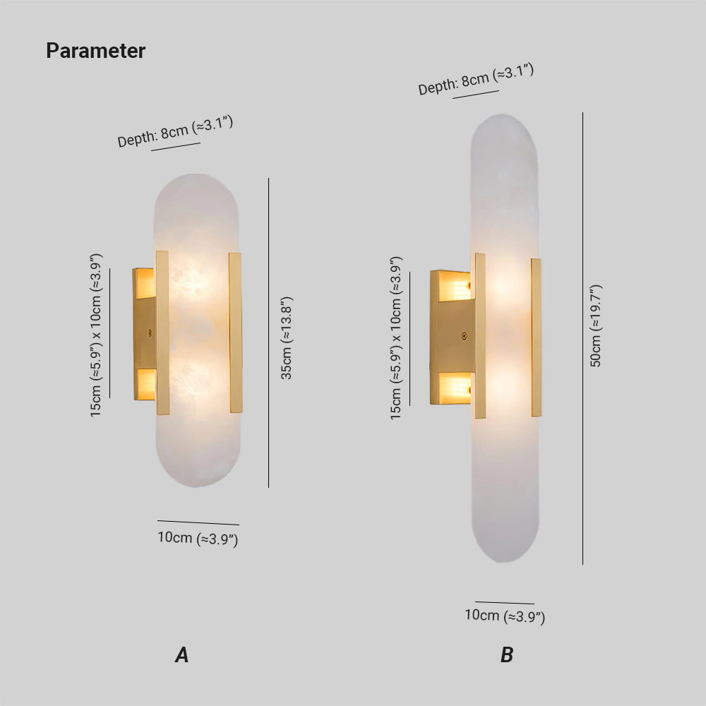 Veo Luxury Alabaster Wall Lamp | ventumra