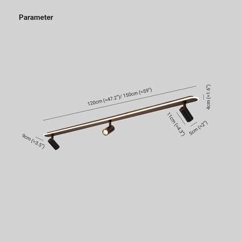 Aim Ceiling Light 120/150 cm Spotlight for Hallway & Living Room | ventumra