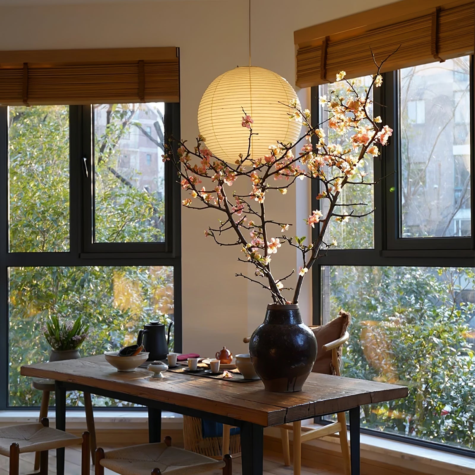 Sylin Pendant Swag Light Mulberry Silk | ventumra
