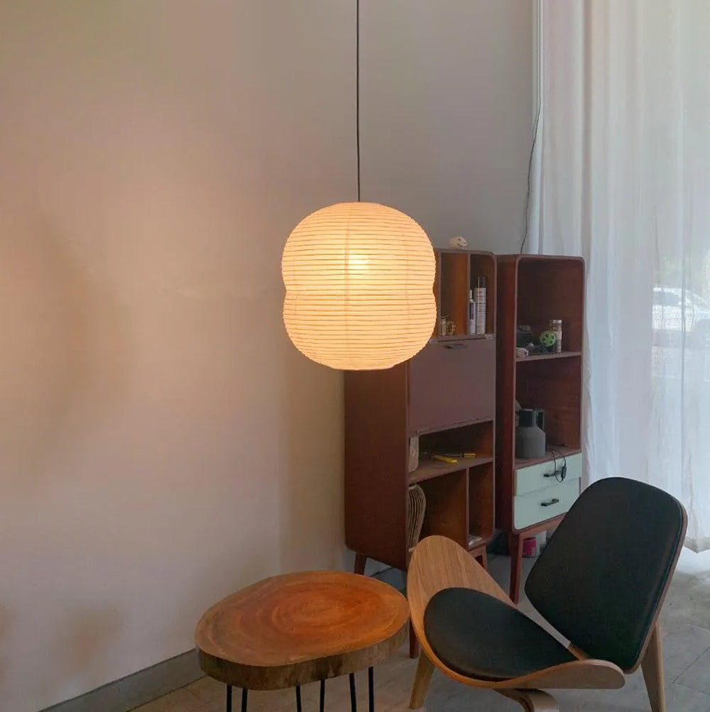 Lyra Washi Paper Mini Pendant Light With Soft Glow by SereneLume