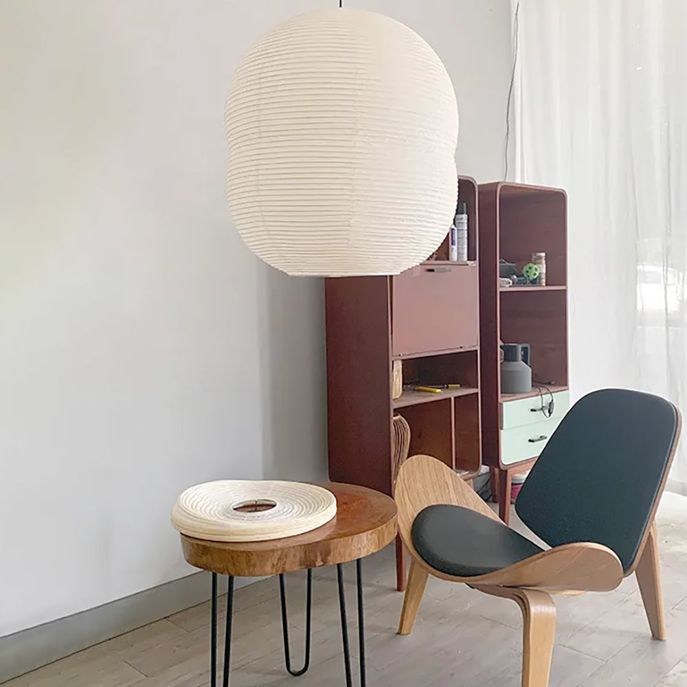 Lyra Washi Paper Mini Pendant Light With Soft Glow by SereneLume