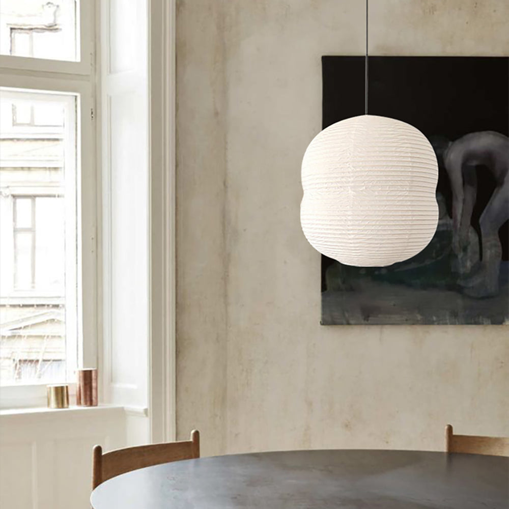 Lyra Washi Paper Mini Pendant Light With Soft Glow by SereneLume