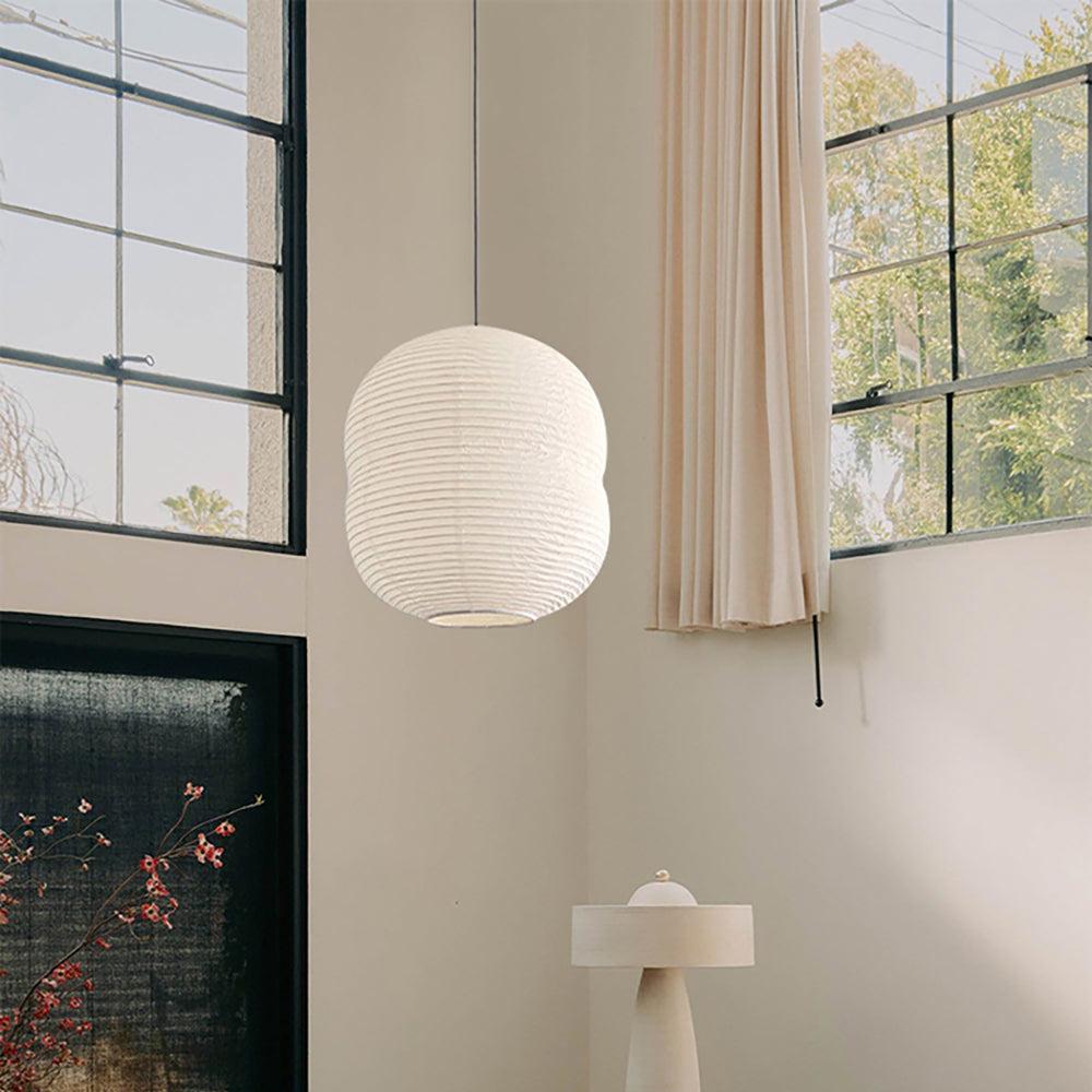 Lyra Washi Paper Mini Pendant Light With Soft Glow by SereneLume