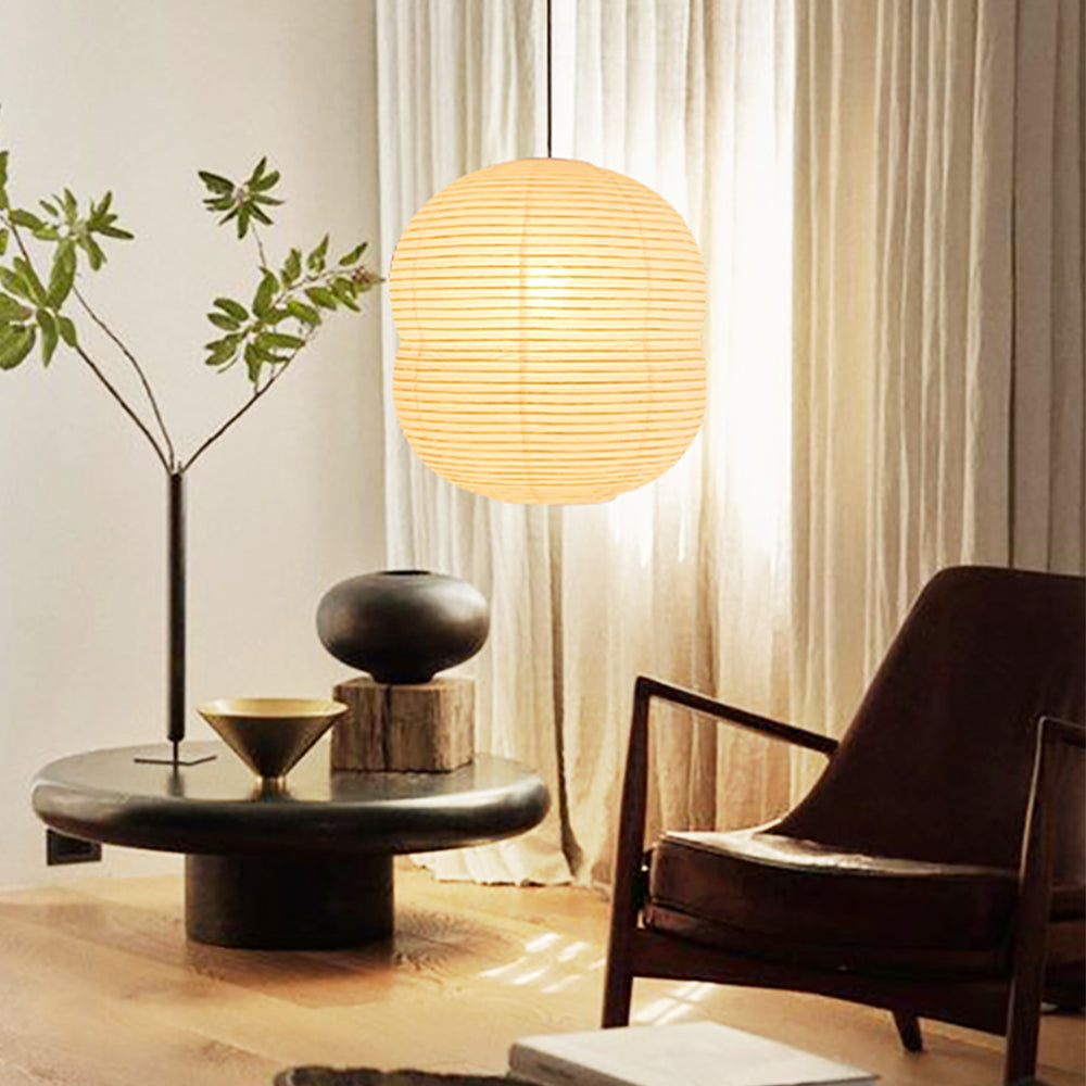 Lyra Washi Paper Mini Pendant Light With Soft Glow by SereneLume
