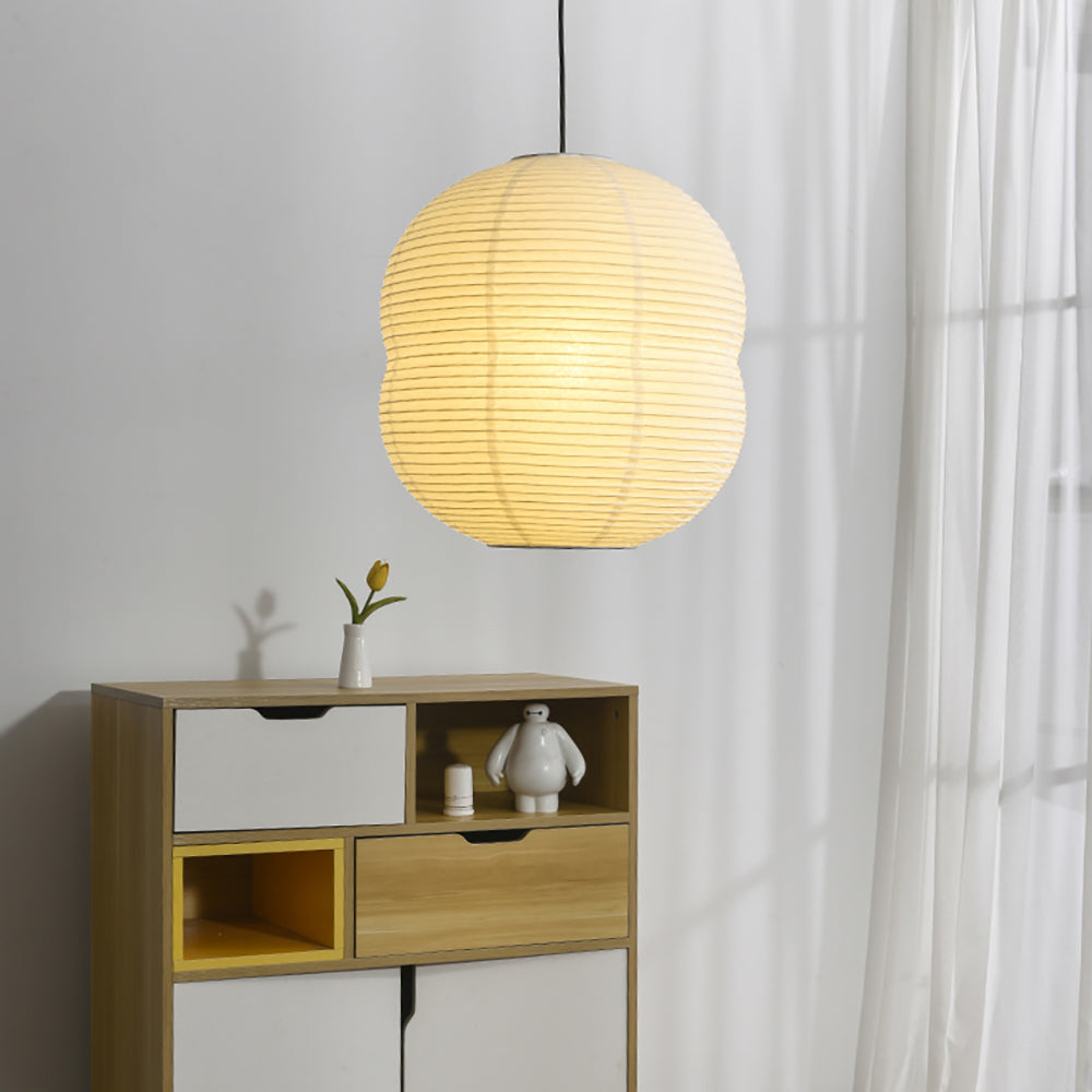 Lyra Washi Paper Mini Pendant Light With Soft Glow by SereneLume