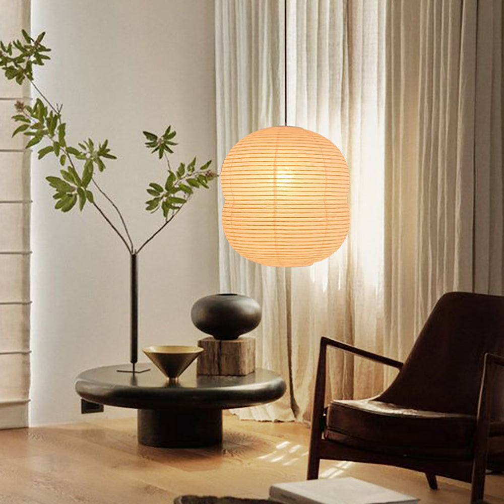 Lyra Washi Paper Mini Pendant Light With Soft Glow by SereneLume
