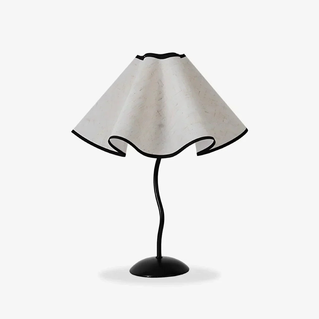 SylvaWave Table Lamp Handcrafted Wavy Desk Light Soft Glow