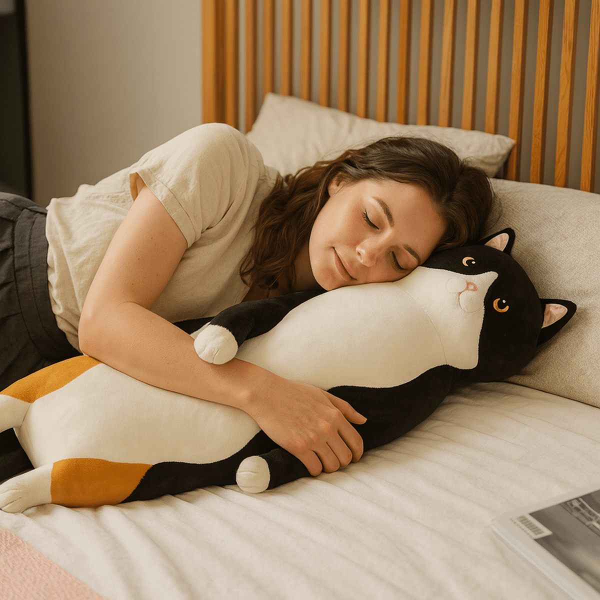 Cuddluxe ふわふわソフトクッション — 高密度表面＆サポート力のある芯材