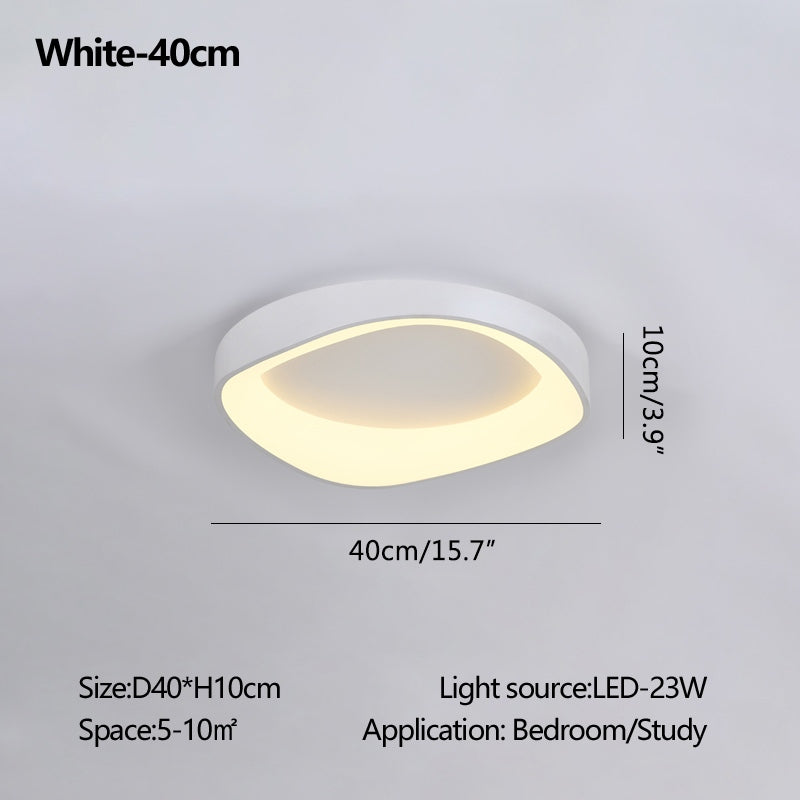 Nordic Inspired Acrylic Circle Ceiling Light For Bedroom | Ventumra