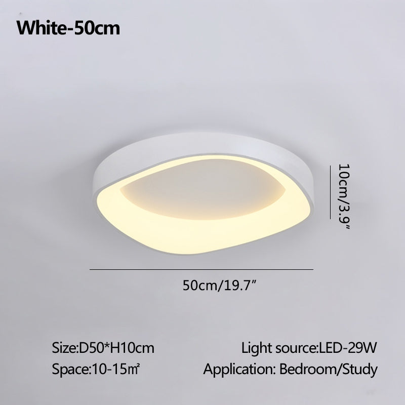 Nordic Inspired Acrylic Circle Ceiling Light For Bedroom | Ventumra