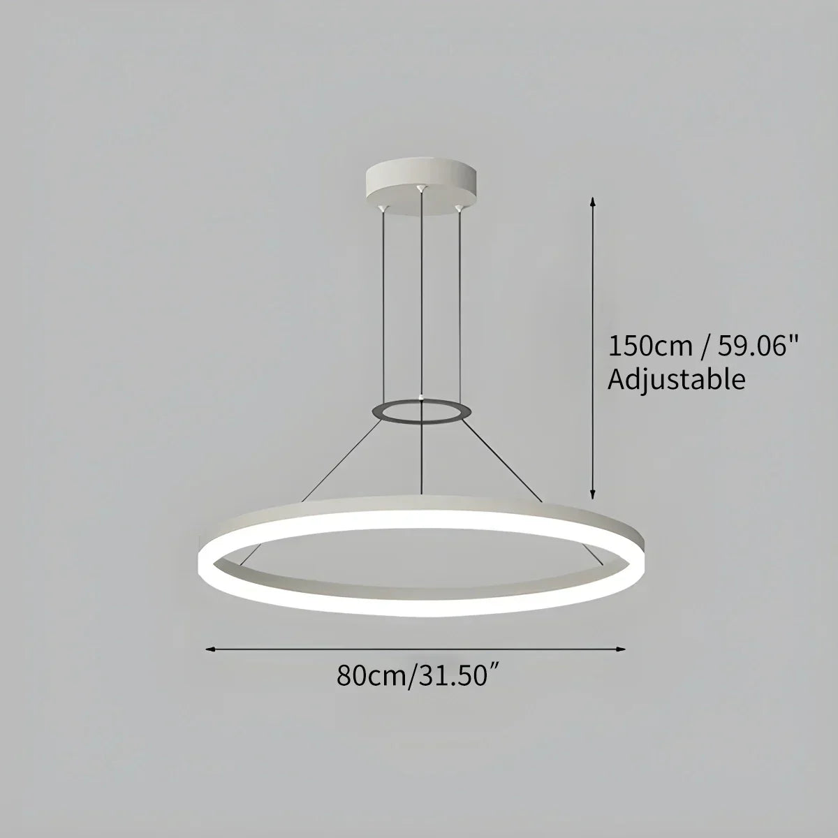 Round LED Pendant Light for Living Rooms and Kitchens | Ventumra