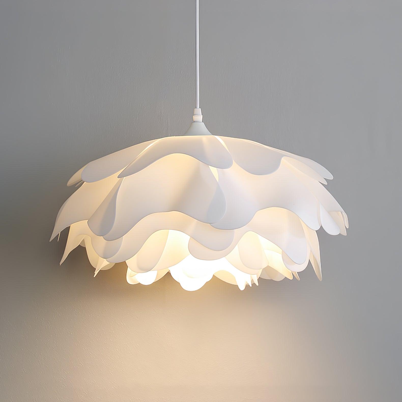 BloomHalo White Flower LED Pendant Light for Home Decor