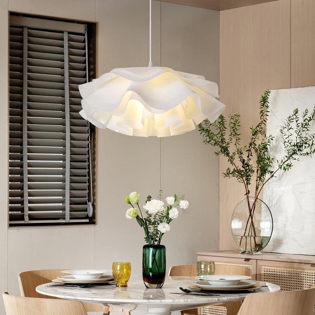 BloomHalo White Flower LED Pendant Light for Home Decor