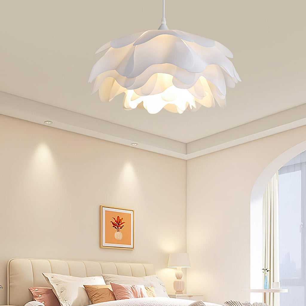 BloomHalo White Flower LED Pendant Light for Home Decor
