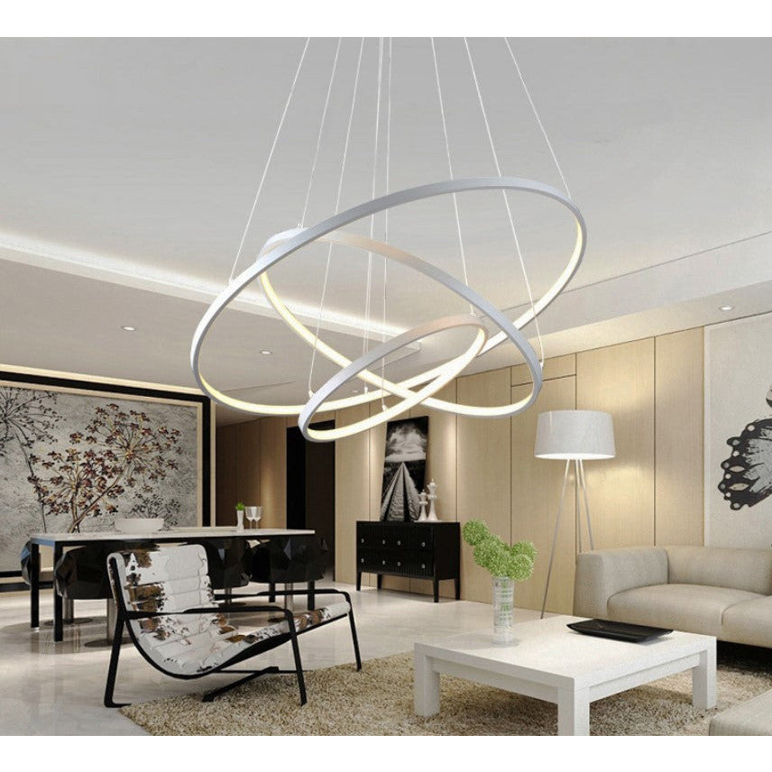 SolaraHalo Ring Light Pendant With Warm White LEDs For Ceiling
