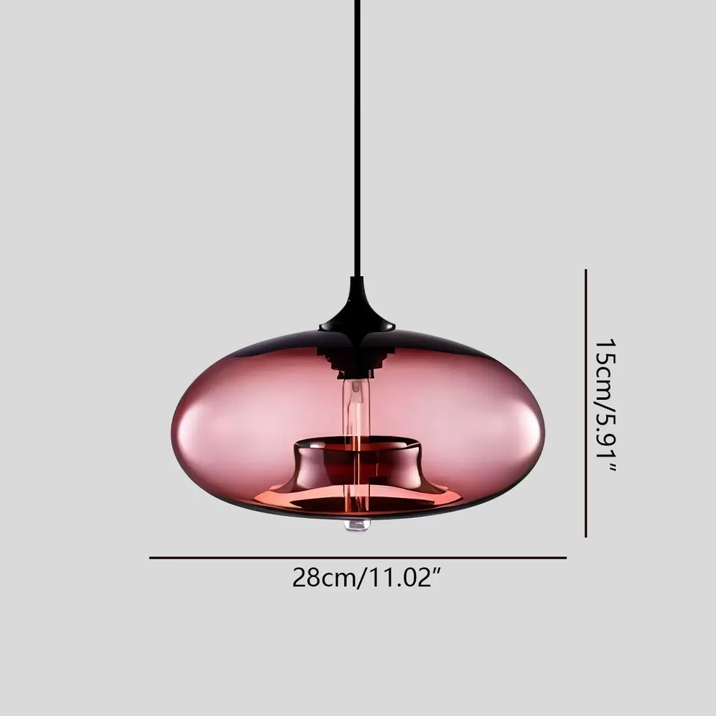 Vibrant Glass Pendant Light For Dining Room Decor | Ventumra