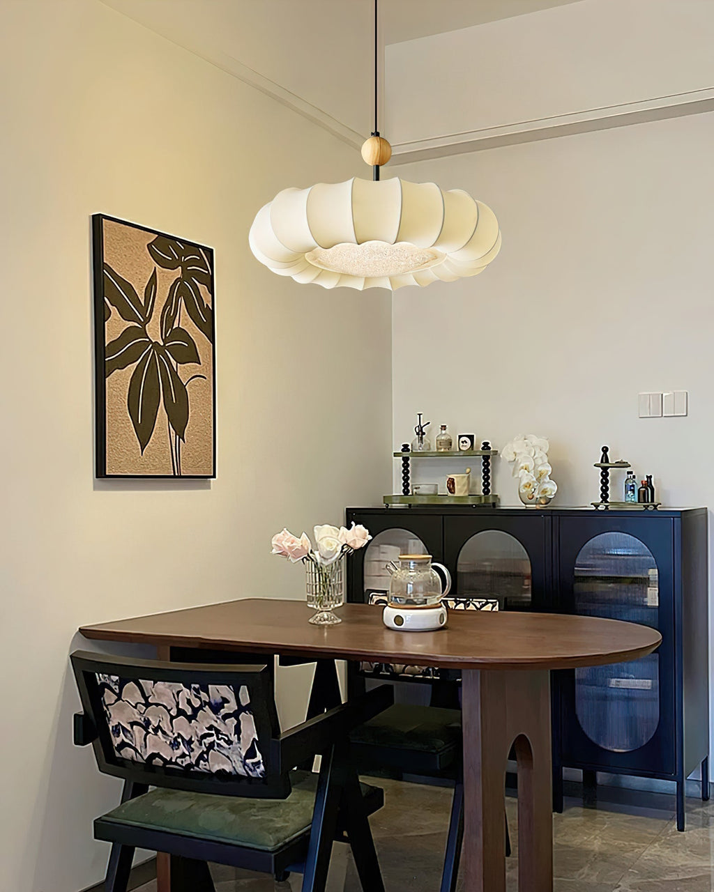 NovaVeil Pendant Light With Soft Veil Glow For Cozy Interiors