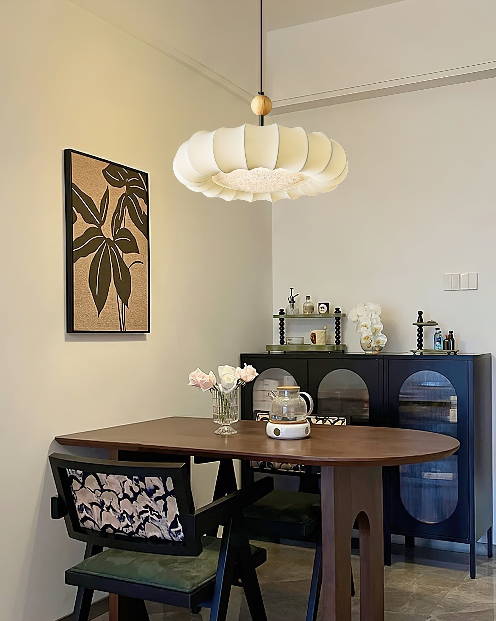 NovaVeil Pendant Light With Soft Veil Glow For Cozy Interiors