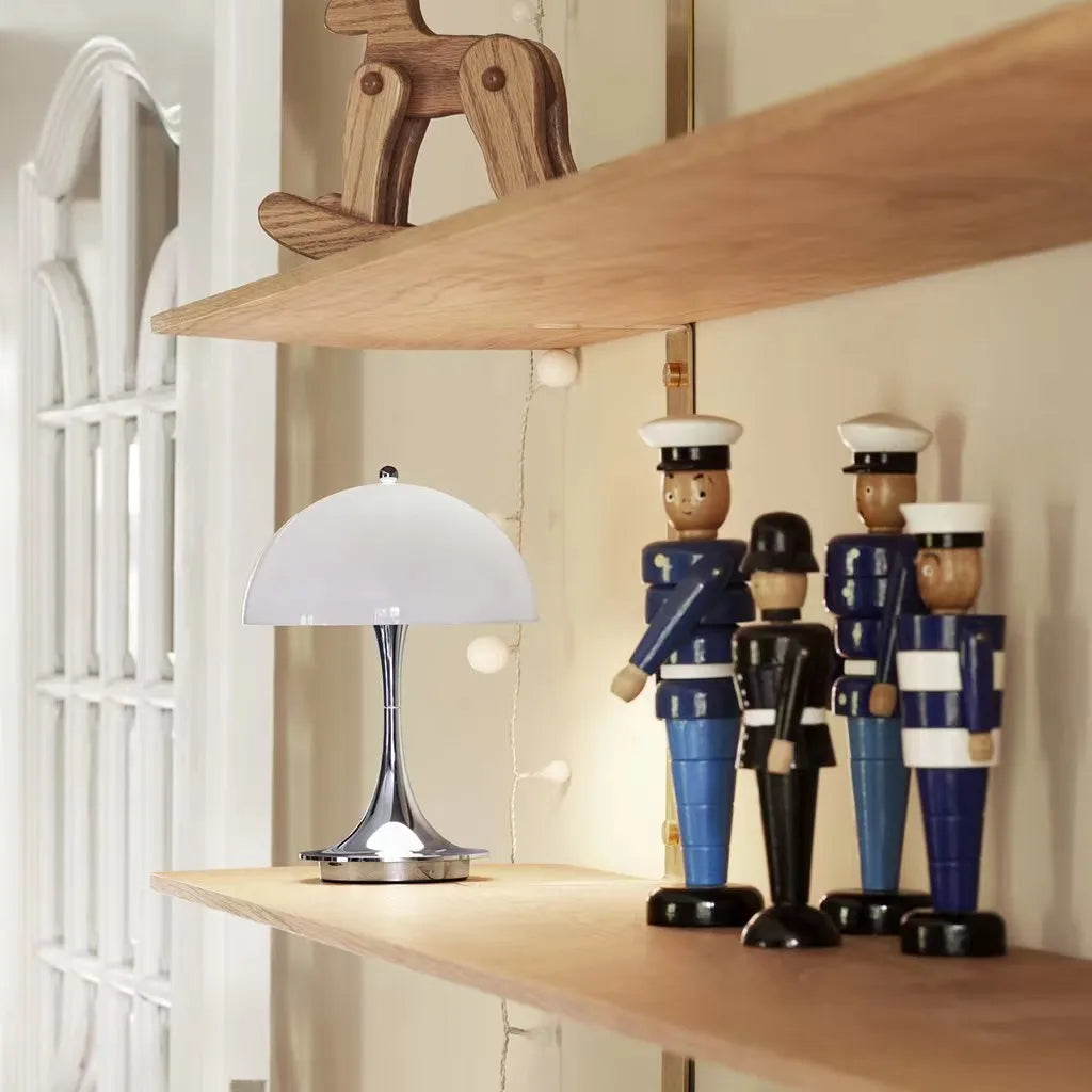LumiGlide Portable Metal Lampshade for Modern Rooms
