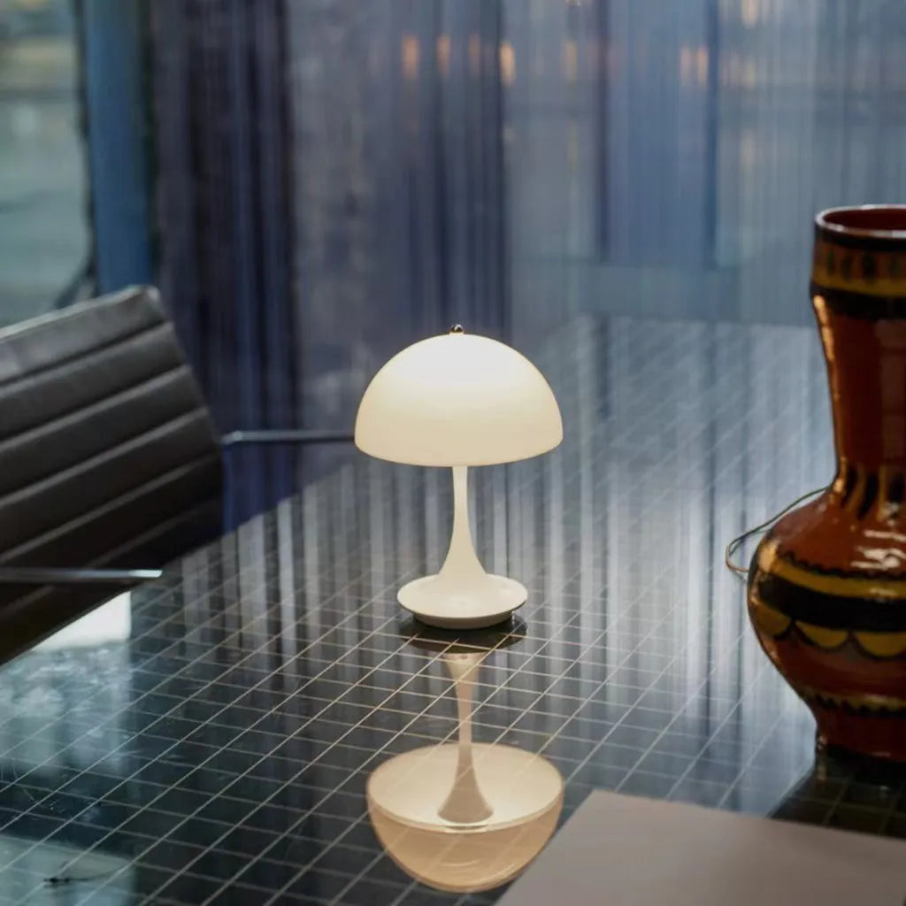 LumiGlide Portable Metal Lampshade for Modern Rooms