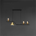 Arisha Modern LED Pendant Light Black/Gold Glass Living Room/Bedroom | ventumra