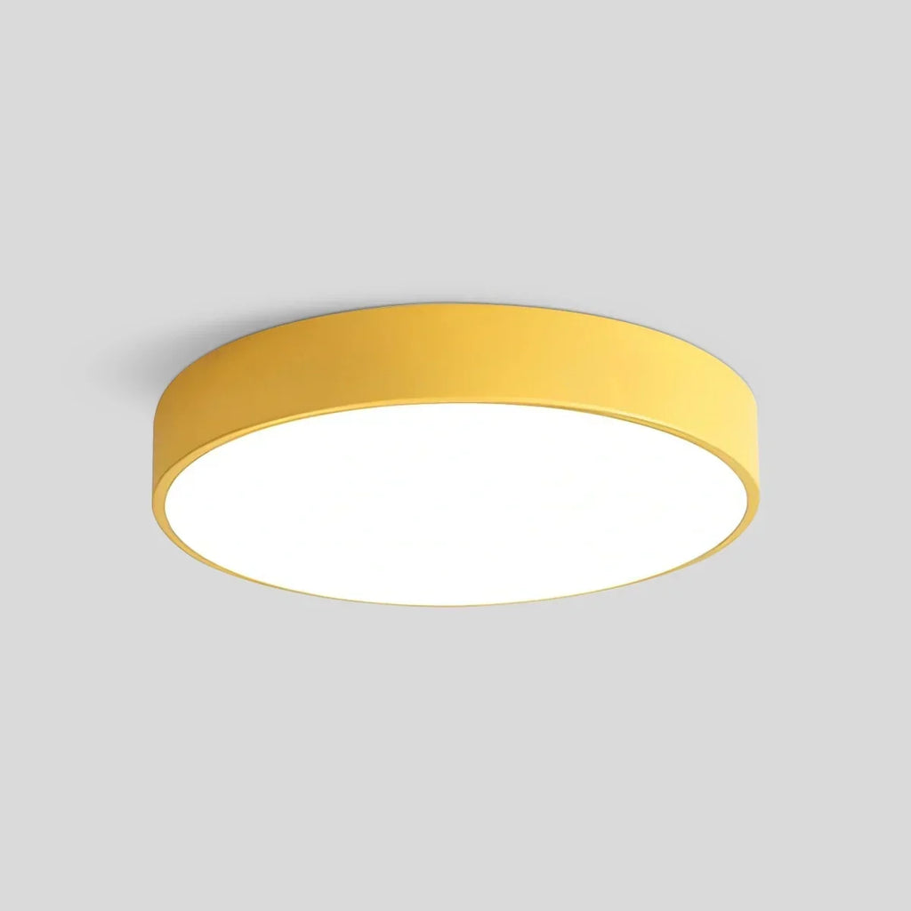 Candeeiro de teto LED Macaron, luminária circular minimalista para interiores modernos | Ventumra