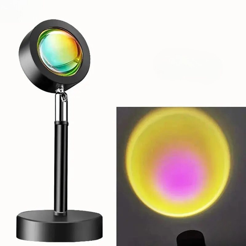 SolaraHue Sunset LED Projection Lamp for Ambient Lighting