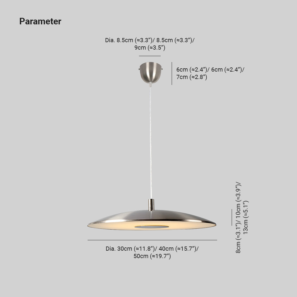 Arisha  kitchen  Pendant Light White& Nickel Post Modern | ventumra