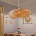 SylvaLume Bamboo LED Pendant Light With Warm Glow Handmade and Sustainable