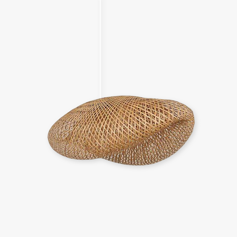 SylvaLume Bamboo LED Pendant Light With Warm Glow Handmade and Sustainable