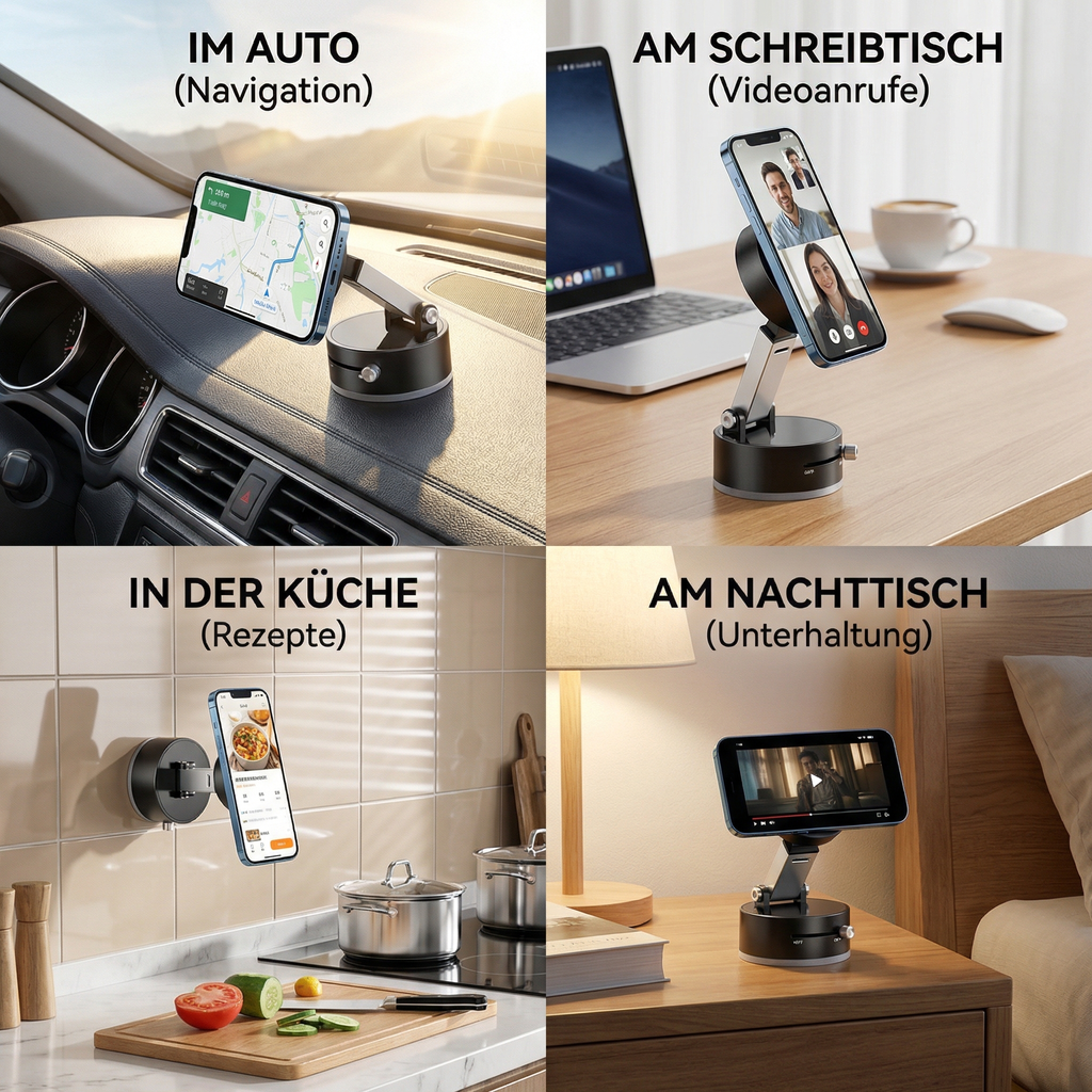 StabiloGrip Phone Holder — Secure, Hands-Free Smartphone Mount