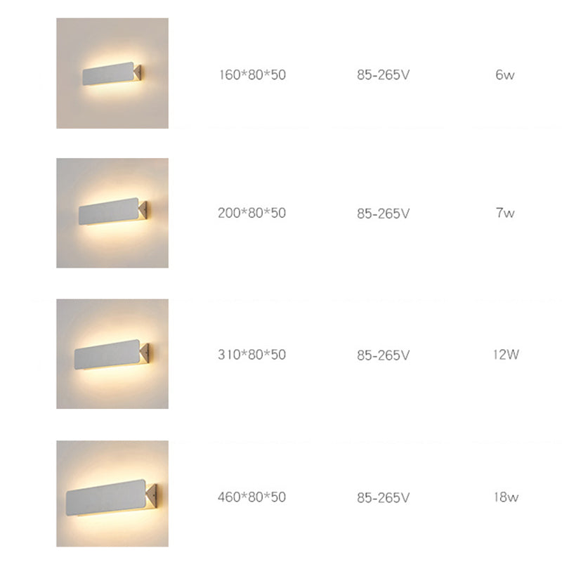 Arisha LED Metal Indoor Wall Lamp Rotatable, White | ventumra