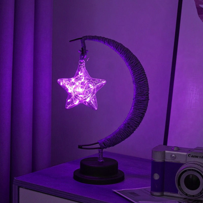 Aurelle | Warm Glass Moon Lamp for Soft Ambient Lighting