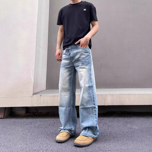 Jean Vintage Délavé – Coupe Moderne