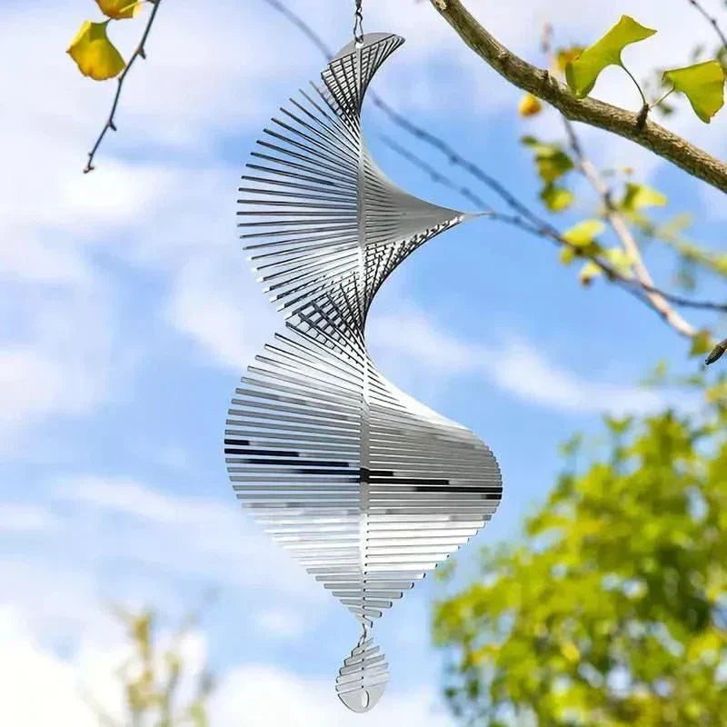 Havespinner ZephyrSpin — vinddrevet kinetisk skulptur, design med kontinuerlig rotation