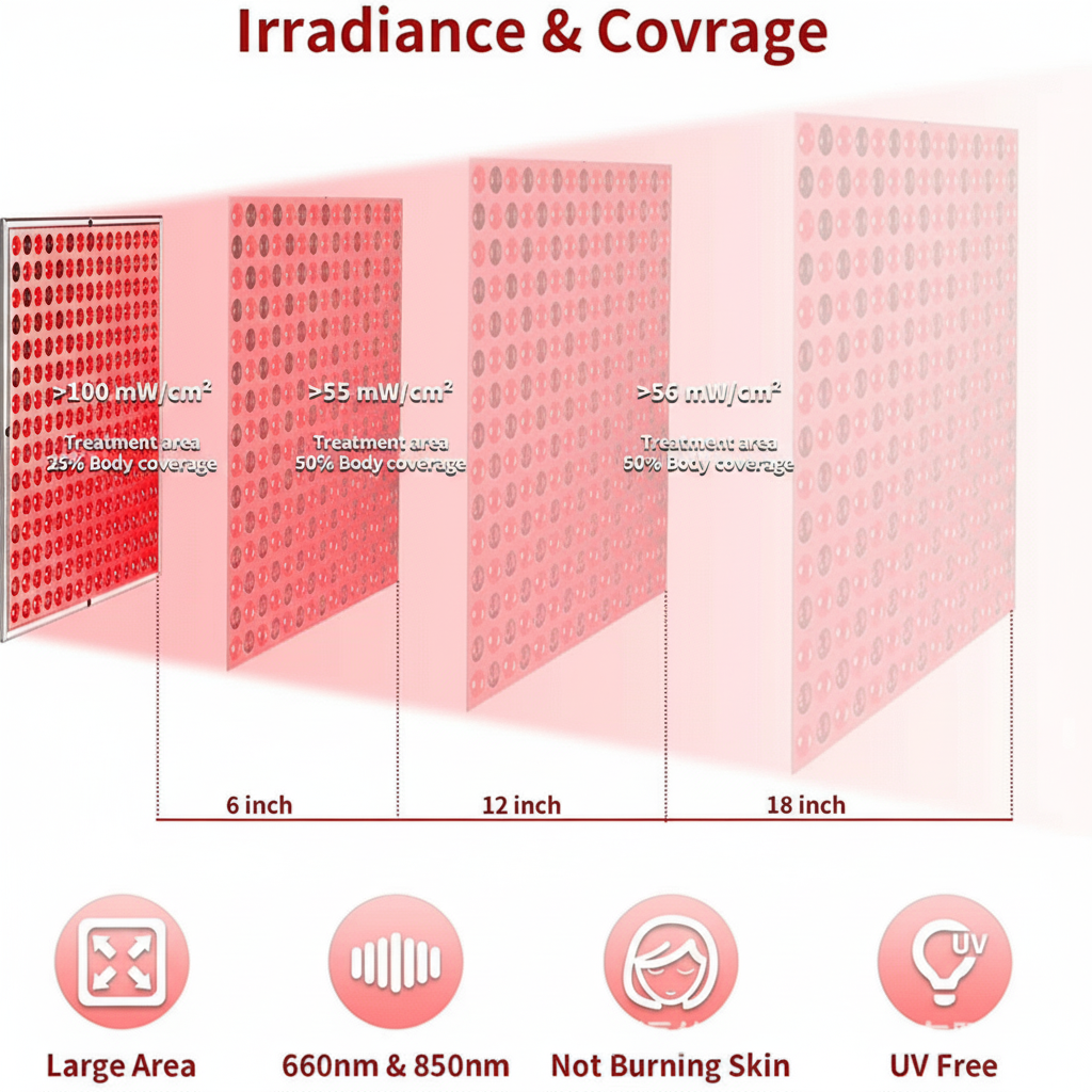 LumaGlow 660nm Red & 850nm Infrared Light Therapy Panel
