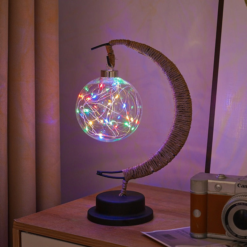 Aurelle | Warm Glass Moon Lamp for Soft Ambient Lighting