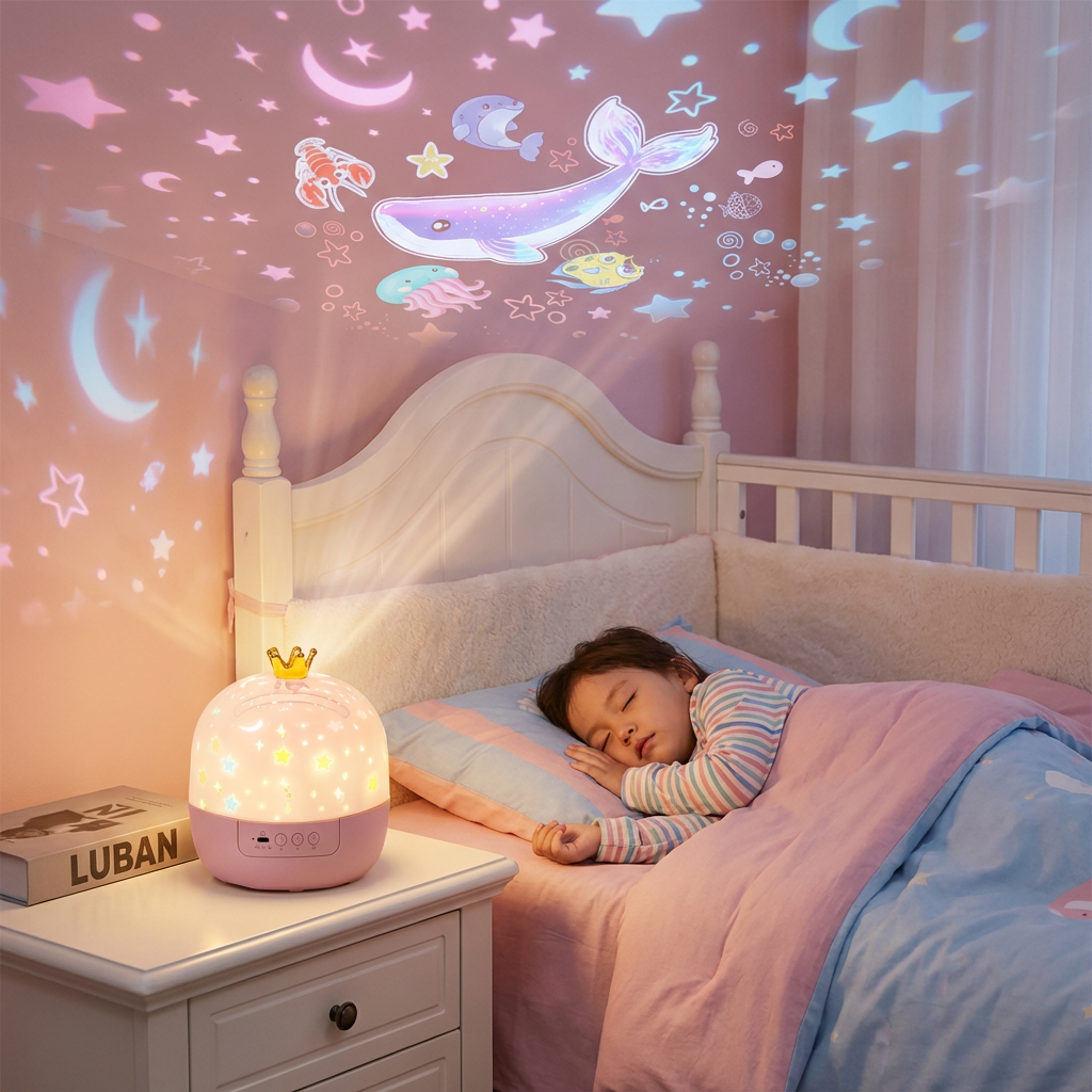 2-in-1 Kids' Night Light & Soothing Dream Projector