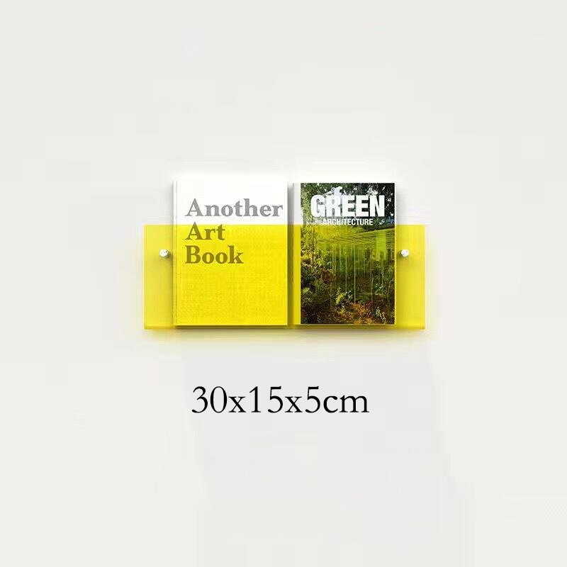 Wall-Mounted Acrylic Display Shelf for Magazines | ventumra