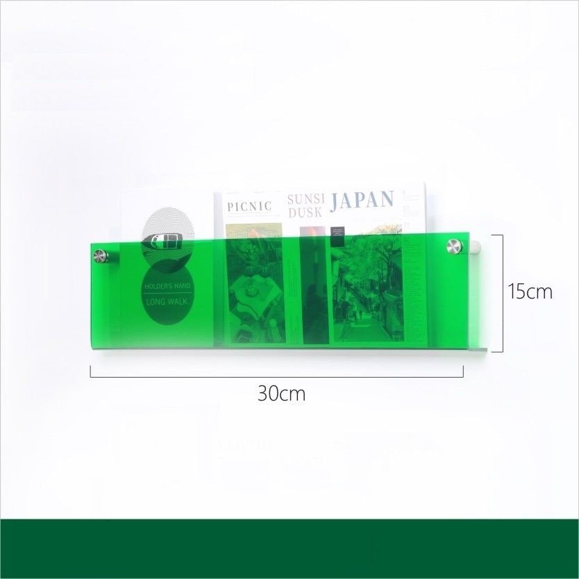 Wall-Mounted Acrylic Display Shelf for Magazines | ventumra