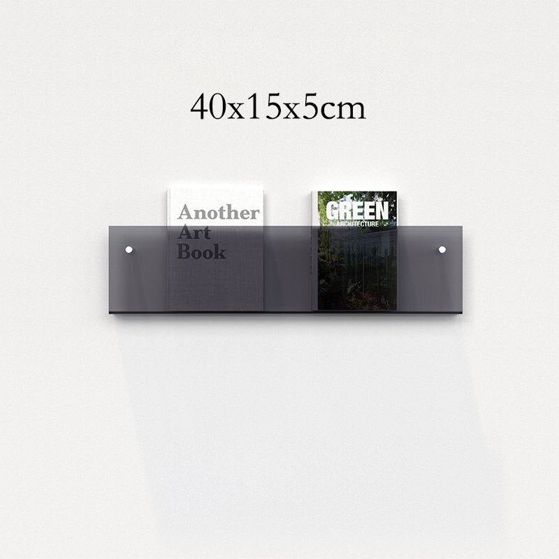Wall-Mounted Acrylic Display Shelf for Magazines | ventumra