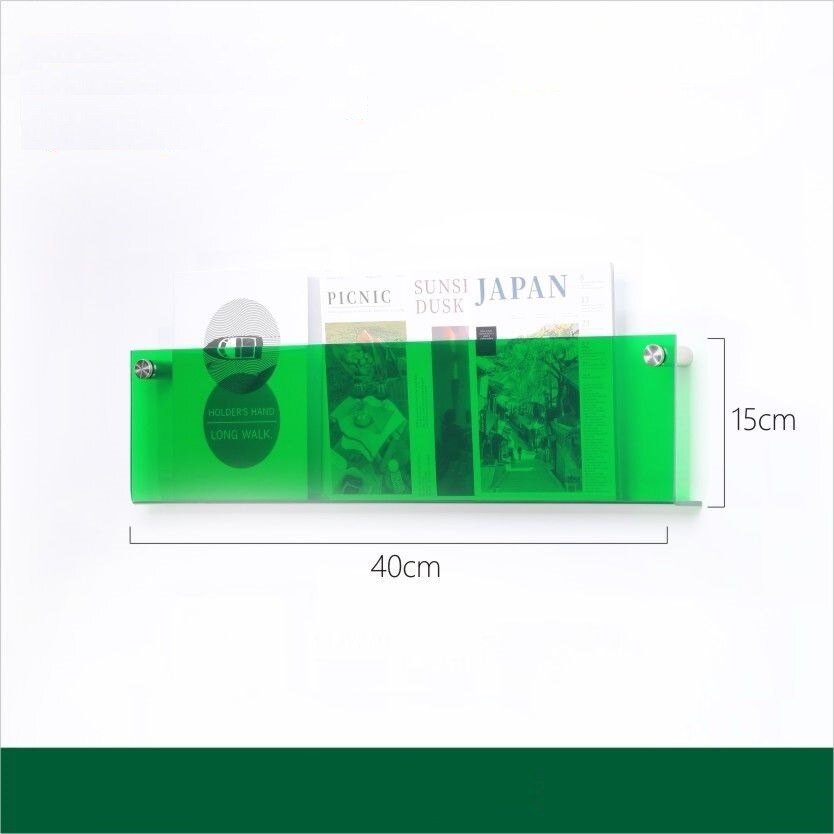 Wall-Mounted Acrylic Display Shelf for Magazines | ventumra