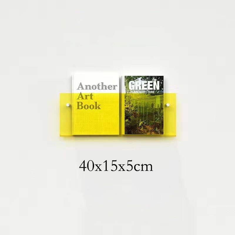 Wall-Mounted Acrylic Display Shelf for Magazines | ventumra