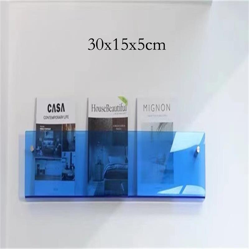 Wall-Mounted Acrylic Display Shelf for Magazines | ventumra