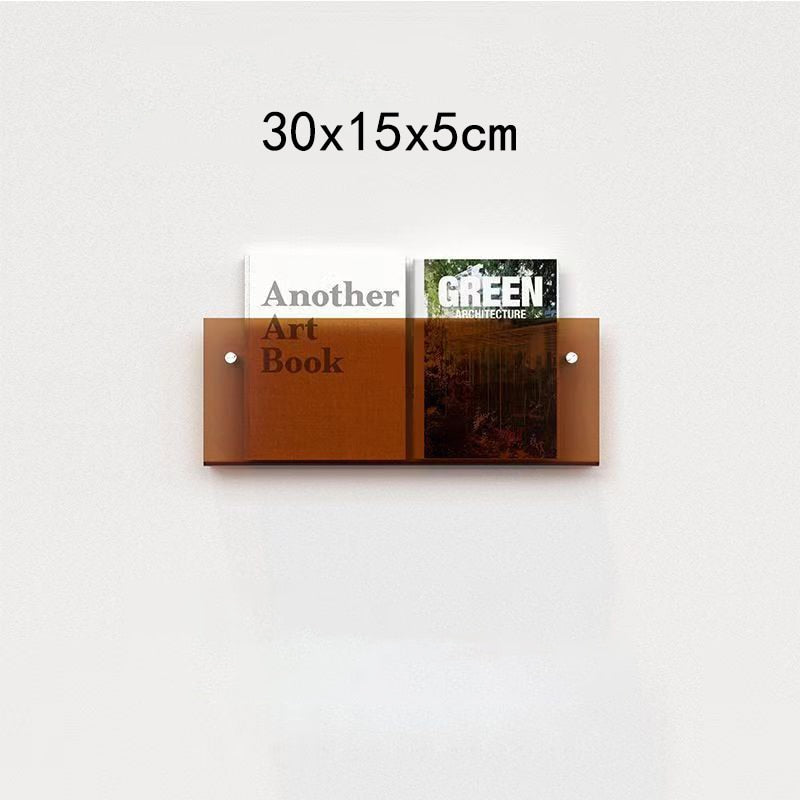 Wall-Mounted Acrylic Display Shelf for Magazines | ventumra