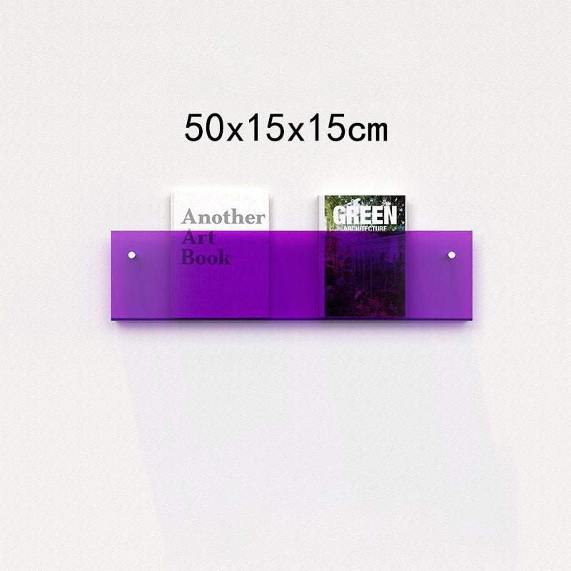 Wall-Mounted Acrylic Display Shelf for Magazines | ventumra