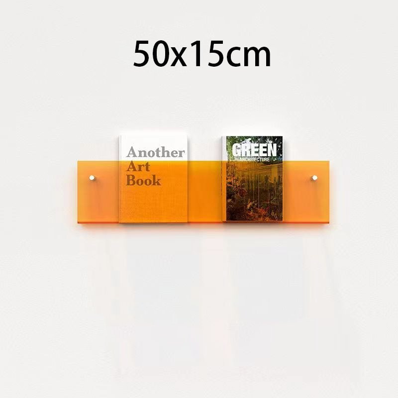 Wall-Mounted Acrylic Display Shelf for Magazines | ventumra