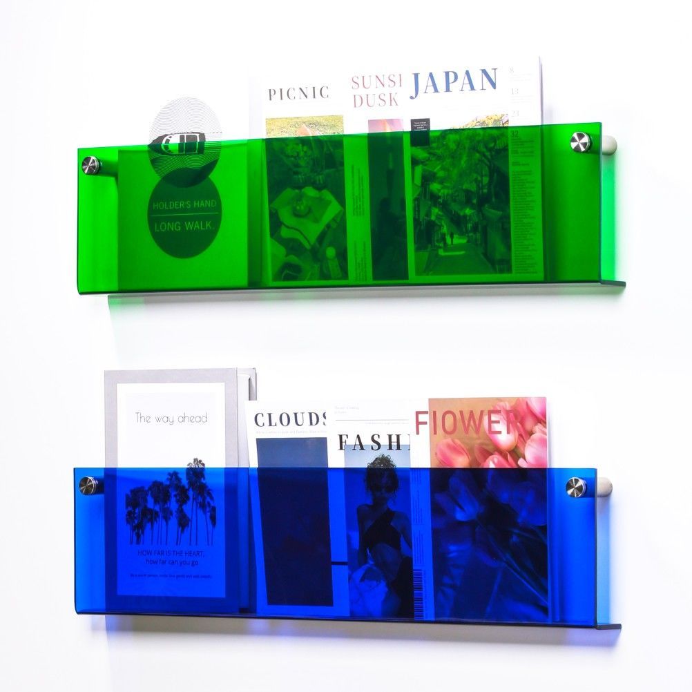 Wall-Mounted Acrylic Display Shelf for Magazines | ventumra