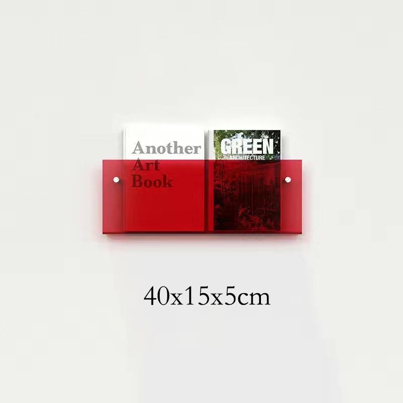 Wall-Mounted Acrylic Display Shelf for Magazines | ventumra