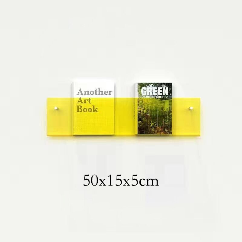 Wall-Mounted Acrylic Display Shelf for Magazines | ventumra